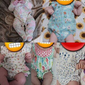 Lot of baby girl clothes 3-6m angel dear Laura ashley